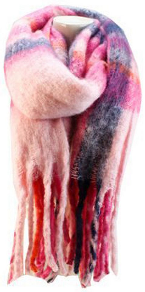 chic4home Schal Winter Weave, (1-St. 1-teilig), Damen Schal ca.40x180cm Double-Tone weiches Alpaka-Gefühl von chic4home