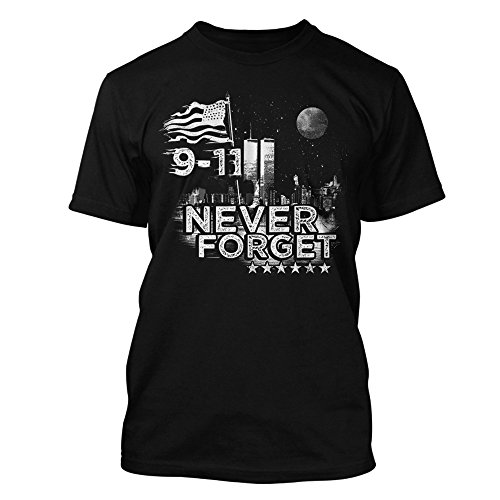 9/11 - Never Forget - T-Shirt in schwarz (S) von chicagofireshop