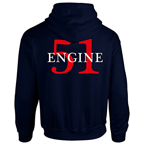 Chicago Fire Dept. - Engine 51 Pullover mit Kapuze (L) von chicagofireshop