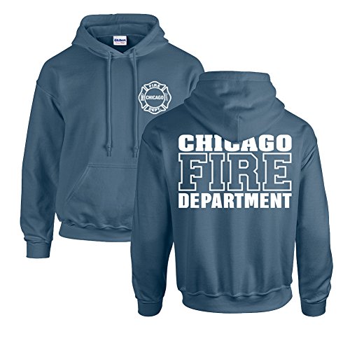 Chicago Fire Dept. Pullover (Indigo Blue) (XL) von chicagofireshop