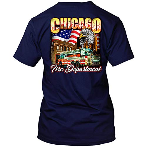 Chicago Fire Dept. - T-Shirt mit Eagle Motiv (M) von chicagofireshop