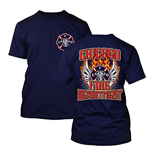 Chicago Fire Dept. - T-Shirt mit Flügel-Motiv (XXL) von chicagofireshop