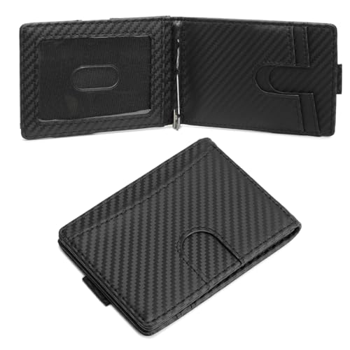 chichilin Schlanke Geldbörse für Herren, RFID-Geldbörse mit Geldklammer, CF-Schwarz, small, Minimalistisch chichilin Schlanke Geldbörse für Herren, RFID-Geldbörse mit Geldklammer, CF-Schwarz, small, Minimalistisch von chichilin