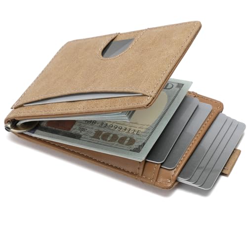 chichilin Schlanke Geldbörse für Herren, RFID-Geldbörse mit Geldklammer, KP-Khaki, small, Minimalistisch chichilin Schlanke Geldbörse für Herren, RFID-Geldbörse mit Geldklammer, KP-Khaki, small, Minimalistisch von chichilin