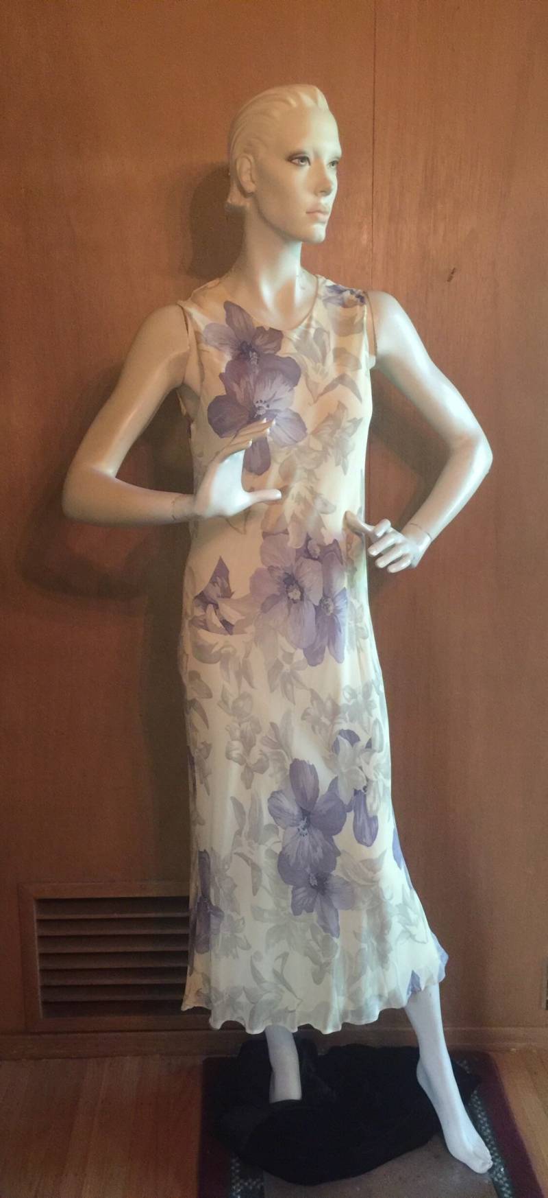 Florales Chiffonkleid - Circa 1990S Größe Medium von chicvintageclassics