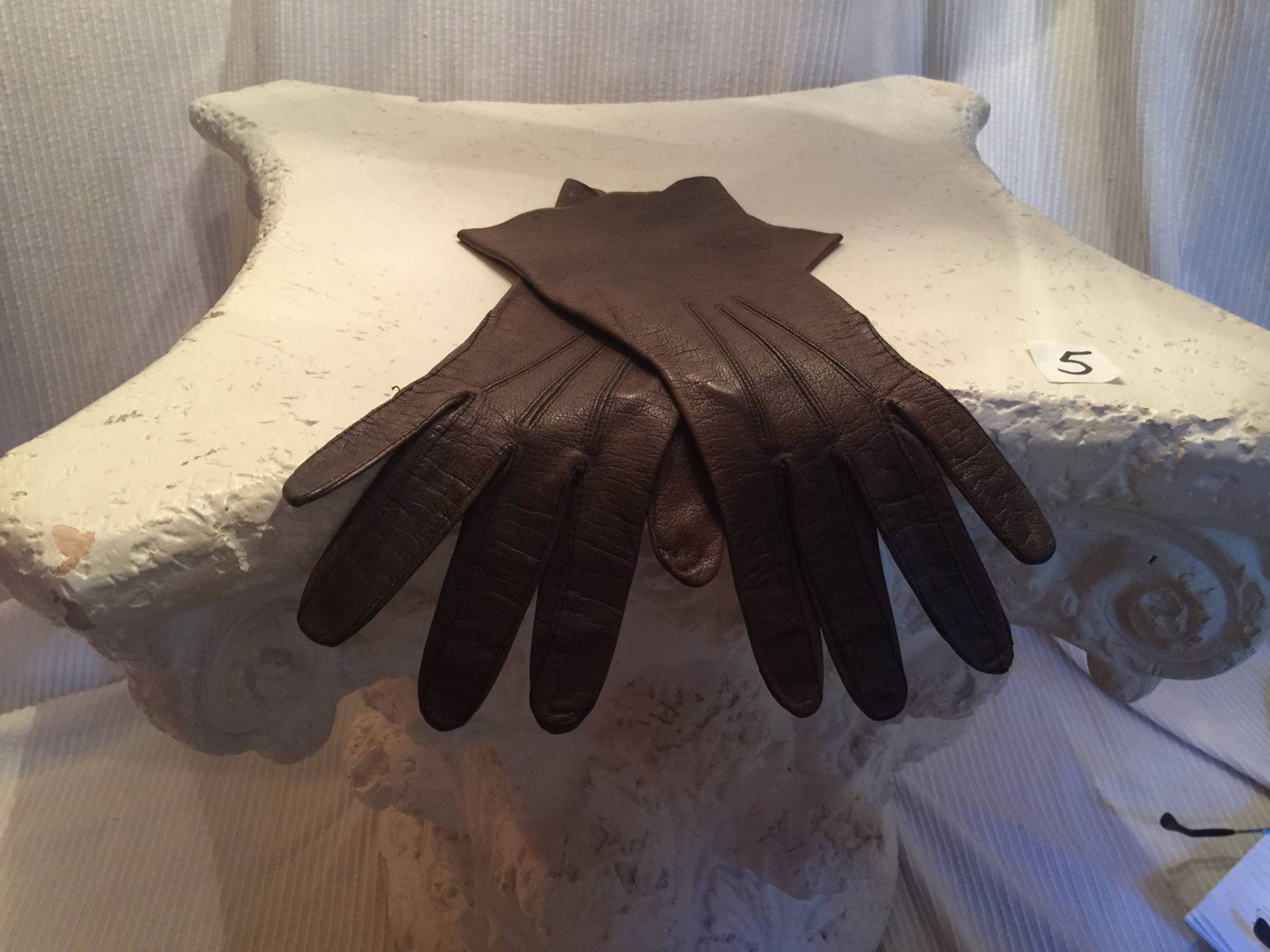 Kinderhandschuhe Aus Leder Leicht Größe 6 1/2 Circa 1960Er Jahre von chicvintageclassics