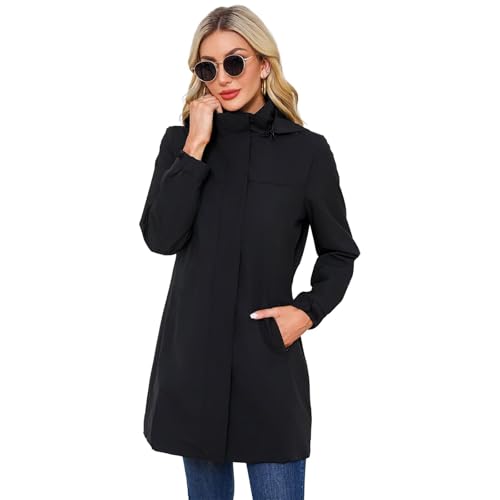 chiguomaoyi Damen Übergangsjacke Wasserdicht Softshellmantel Windbreaker Outdoor Jacke Frühling Mantel chiguomaoyi Damen Übergangsjacke Wasserdicht Softshellmantel Windbreaker Outdoor Jacke Frühling Mantel von chiguomaoyi