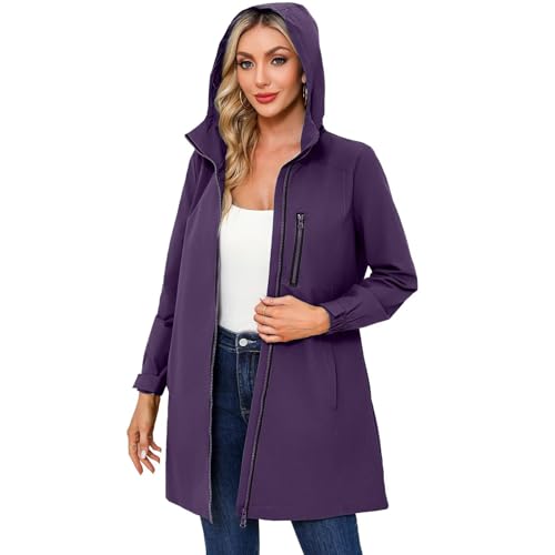 chiguomaoyi Jacke Damen Frühling übergangsjacke Sommerjacke Egenjacke Wasserdicht Softshellmantel Outdoor Jacke chiguomaoyi Jacke Damen Frühling übergangsjacke Sommerjacke Egenjacke Wasserdicht Softshellmantel Outdoor Jacke von chiguomaoyi