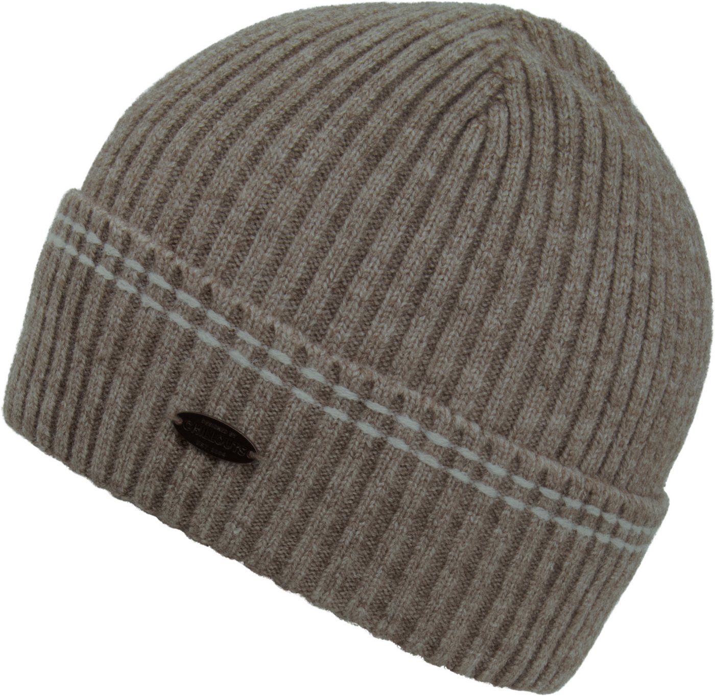 chillouts Beanie Kiran Hat mit Umschlag und Rippstrickoptik von chillouts