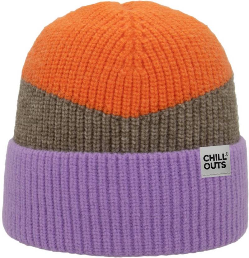 chillouts Beanie Natascha Hat Moderne Rippstrickbeanie in Blockfarben von chillouts