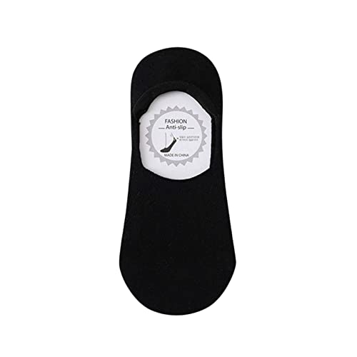 Footies Silicon Sneaker Frauen Teenager Erwachsene Sommer Solide Ultradünne Atmungsaktive Trend Retro Socken Atmungsaktive Socken für Herren (Black, One Size) von chiphop