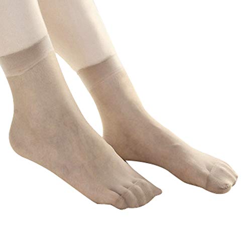 Füßlinge Atmungsaktive Rutschfeste Socken Socken kurzer Schnitt dünn 10 paar Seide Frauen Strümpfe niedrig Ultra elastische Socken Atmungsaktive Herrensocken (Brown, One Size) von chiphop