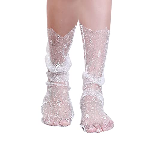 Füßlinge Damen Herren Sneaker Frühlings- und Sommersocken für Erwachsene, atmungsaktiv, Modetrend, gebrochene Blumenhaufensocken, einfache Hautfarbe, bedruckte Damensocken No Show (White, One Size) von chiphop