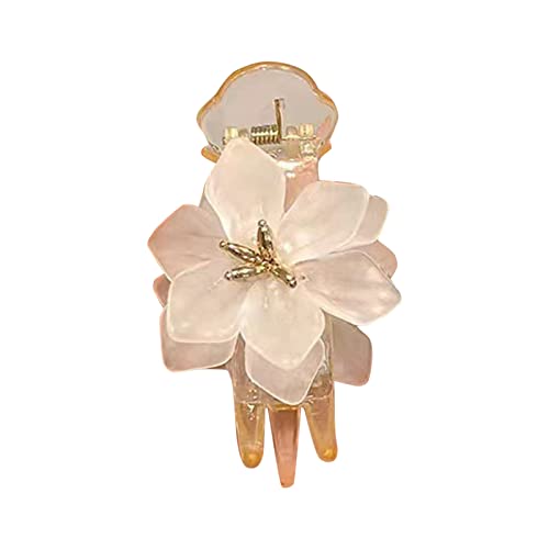 Haarspangen für Frauen Dickes Haar Dünnes Haar Chaoxianya Flower Ball Ball Head Grabbing Korean High End Exquisiter hinterer Kopfclip Kartenclip Haarklammern in Bonbonfarbe für (B, One Size) von chiphop