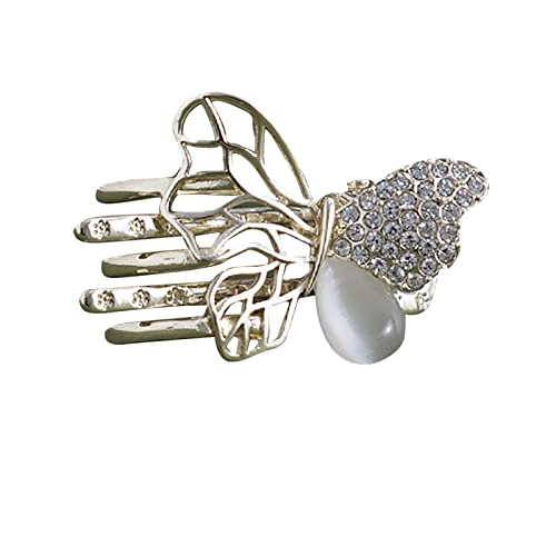 Schmetterlings-Haarspange für Frauen, Mini, kleiner, Seitenclip, Top-Clip, Kopfschmuck, Haarspange, Entenschnabel-Clip Haarschmuck Dickes Haar (B, One Size) von chiphop