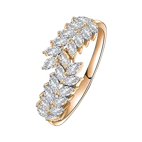 chiphop Gymnastische Ringe Olive Leaf Diamond vielseitiger Ring Schmuck Geburtstag Vorschlag Geschenk Braut Verlobungsfeier Ring Ringe Für Kerzen (A, One Size) von chiphop