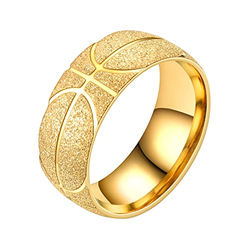 chiphop Ringe Herren 925 Mode Einzigartiger Herrenring Teenager Personalisierter Diamantring Geburtstag Schmuck Valentinstag Klassischer Modering Ringe Mond Stern (Gold, 8) von chiphop