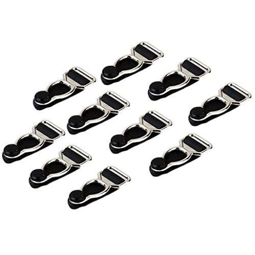 chiwanji 10x Korsett Strumpfband Griffe Strumpfenden Strumpfwaren Stocking Clips, Schwarz, wie beschrieben von chiwanji