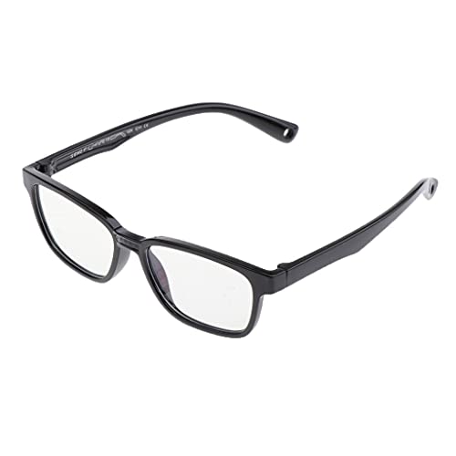 chiwanji Kids Blue Blocking Eyeglasses Kinderbrille Biegbarer Weicher Silikonrahmen, Schwarz von chiwanji