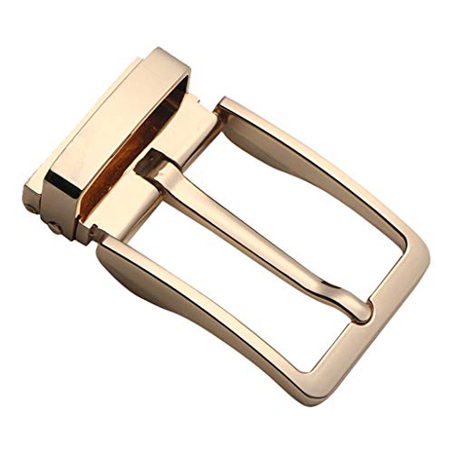 chiwanji Klassische 40mm Gürtelschnalle Rechteckige Dornschließe Metall Gürtel Schnalle Ersatz Buckle - Gold, 7 x 4 x 1,5 cm von chiwanji