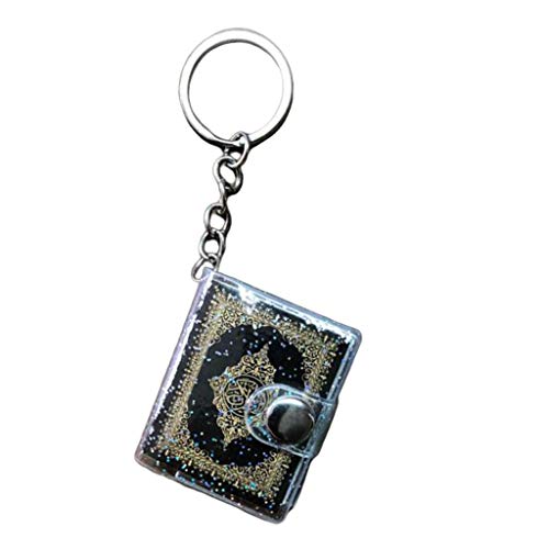 chiwanji Mini Ark Quran Buch Keychain zum studieren, Arabisch Koran Schlüsselanhänger Muslim Schmuck Taschennhänger von chiwanji