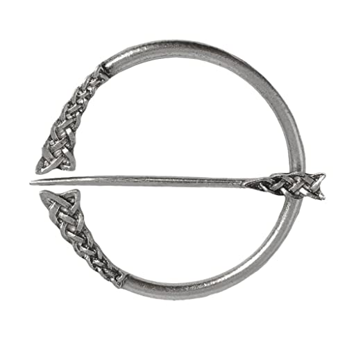 chiwanji Ringfibel Gewandnadel Wikinger Nordische Brosche Schal Mantel Schal Pin Mittelalterlichen Schmuck, Antikes Silber 2 von chiwanji