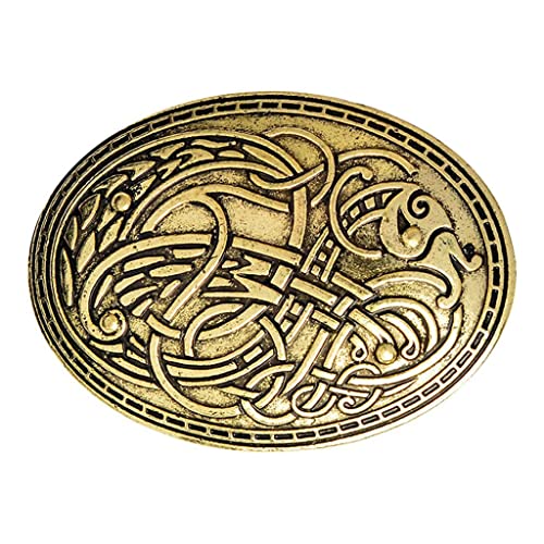 chiwanji Viking Brosche Pin für Frauen Schnalle Verschluss Kleidung Verschlüsse Schal Umhang Clip Pin Modeschmuck, Gold von chiwanji