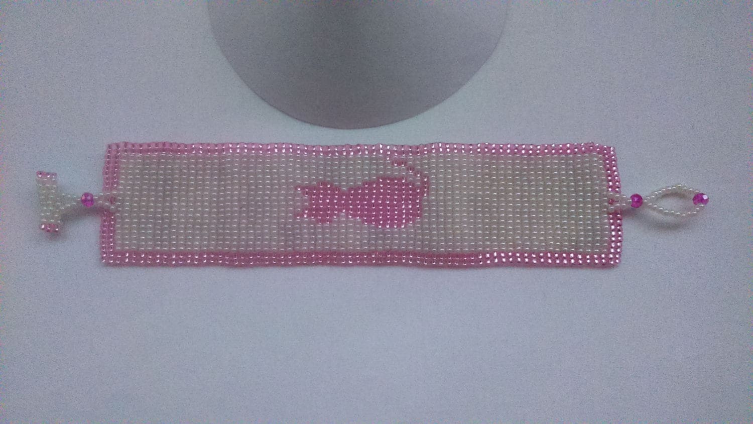 Rosa Katze Armband Für Katzenliebhaber von chloehandmadeitems