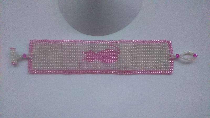 Rosa Katze Armband Für Katzenliebhaber von chloehandmadeitems