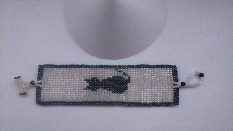 Schwarze Katze Armband von chloehandmadeitems