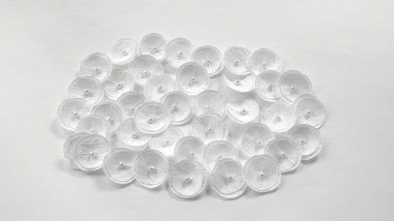 40 Schnee Weiße Seide Mini Poppies Zierapfel 40 Schnee Weiße Seide Mini Poppies Zierapfel von chocolatebird