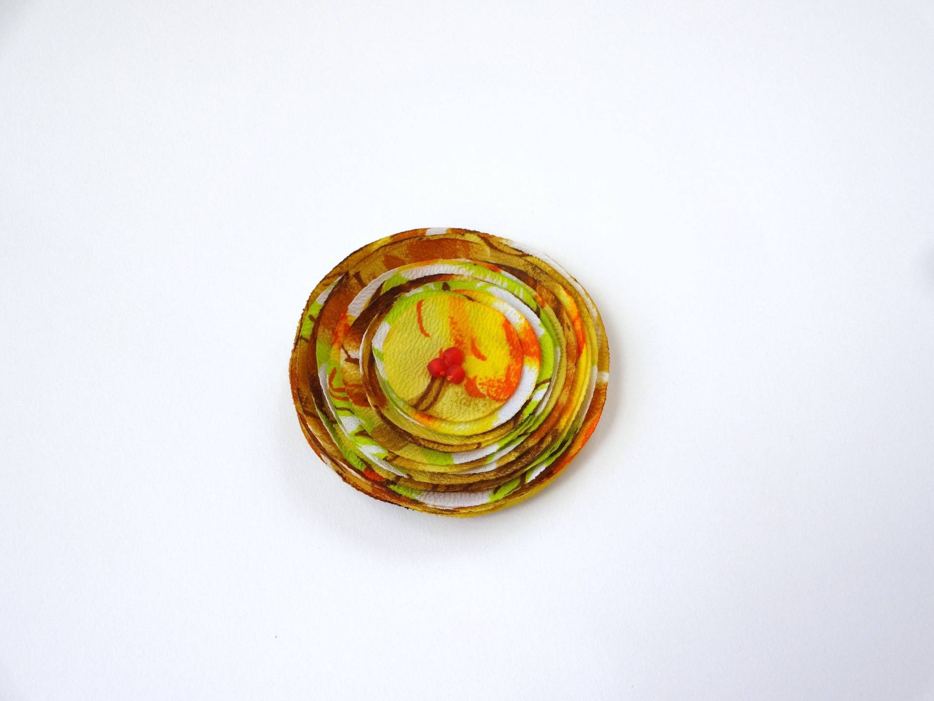 Handgemachte Brosche Mit Poppy Verzierung in Orange, Gelb Und Braun Handgemachte Brosche Mit Poppy Verzierung in Orange, Gelb Und Braun von chocolatebird