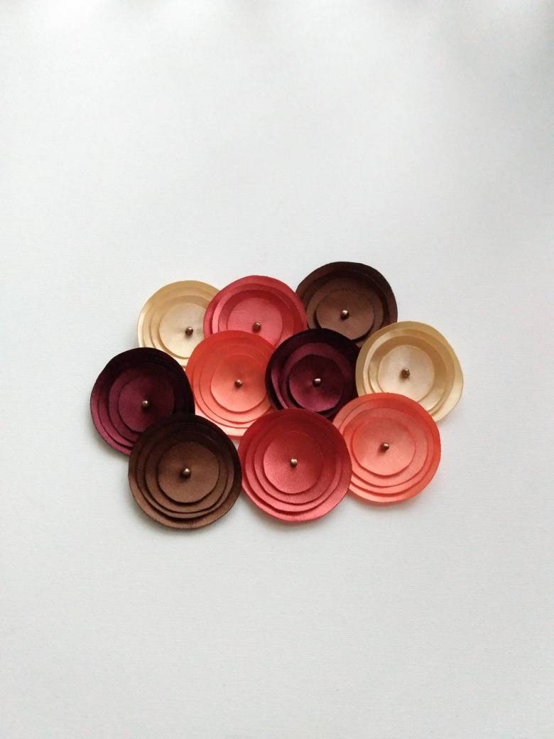 Mix Herbst Satin Mohnblumen Verschönerung Mix Herbst Satin Mohnblumen Verschönerung von chocolatebird
