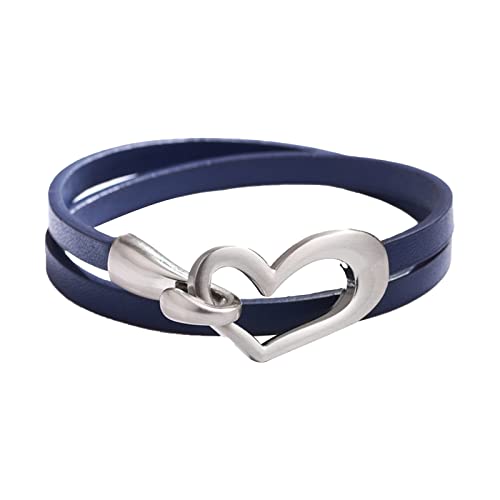 choice of all Lederarmband für Frauen Leder Choker Wrap Armbänder Metall Herz Leder Armband Armbänder Unisex Armreifen Armband Schmuck Geschenk, Andere von choice of all