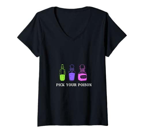 Damen wähle Dein Gift T-Shirt mit V-Ausschnitt Damen wähle Dein Gift T-Shirt mit V-Ausschnitt von choose your posion wisely