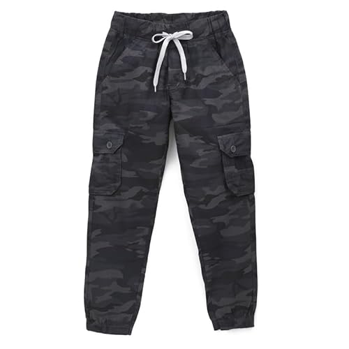 chopper club Jungen Cargohose aus Baumwolle im Slim Fit Camo Black 32 von chopper club