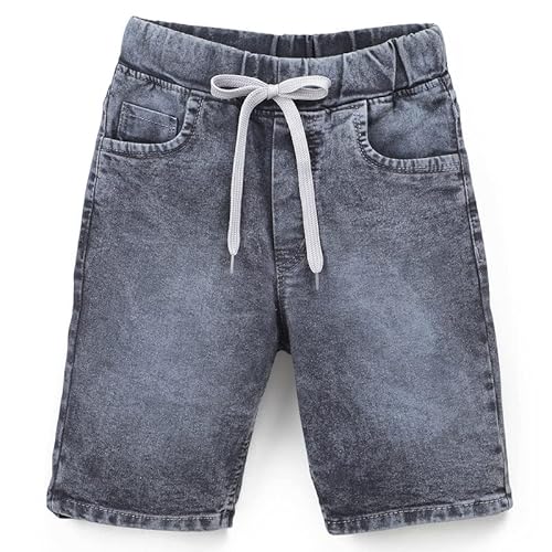 chopper club Jungen Denim Shorts Kurze Hosen Regular Fit aus Stretchable Dehnbarer Denim Grey 30 von chopper club