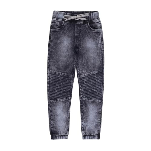 chopper club Jungen Jeans – Dehnbare Denim-Jogginghose Slim Fit, Grey Biker, 38 von chopper club