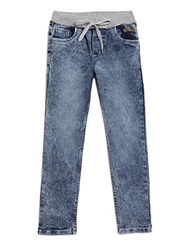 chopper club Jungen Jeans - Dehnbare Jeanshosen Denim, elastische Jeans für Jungs Slim Fit -Hellblau_8-9 Jahre von chopper club