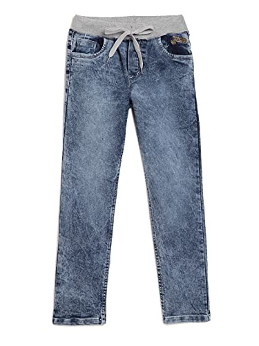 chopper club Jungen Jeans - Dehnbare Jeanshosen Denim, elastische Jeans für Jungs Slim Fit -Hellblau_9-10 Jahre von chopper club