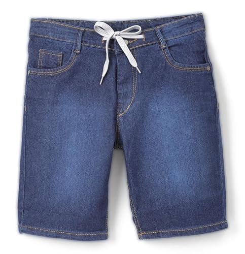 chopper club Jungen Jeans Shorts mit innerem Gummizug aus dehnbarem Denim Schlanke Passform DX 36 von chopper club