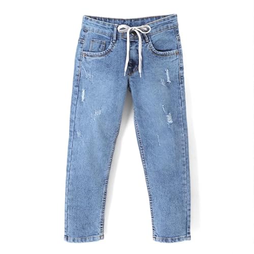 chopper club Jungen Jeans mit innerem Gummizug aus dehnbarem Denim-Stoff Schlanke Passform Stone 28 von chopper club