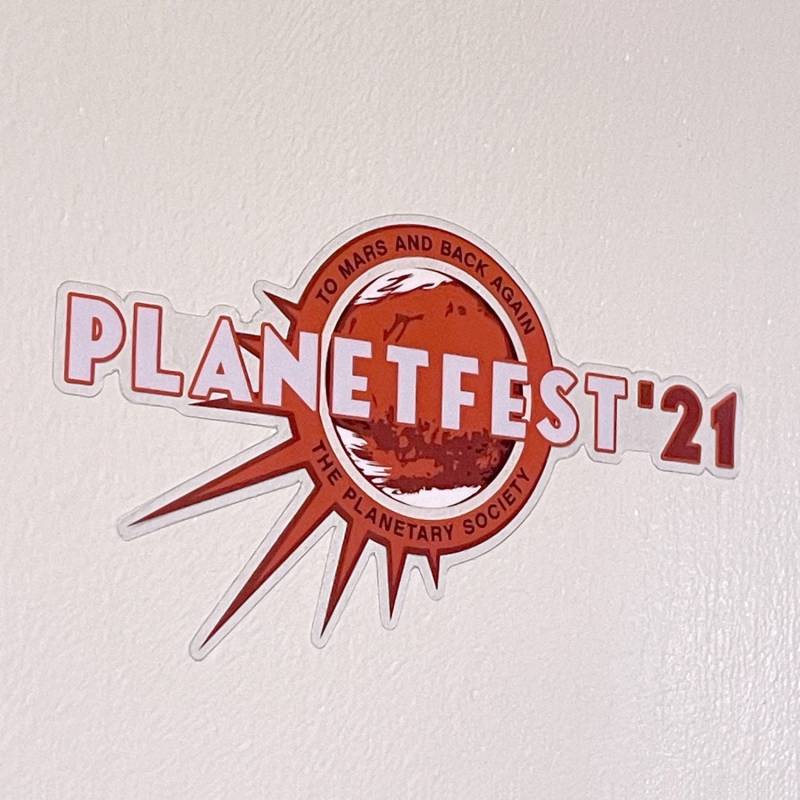 Planetfest "21 Sticker Für The Planetary Society von chopshopstore