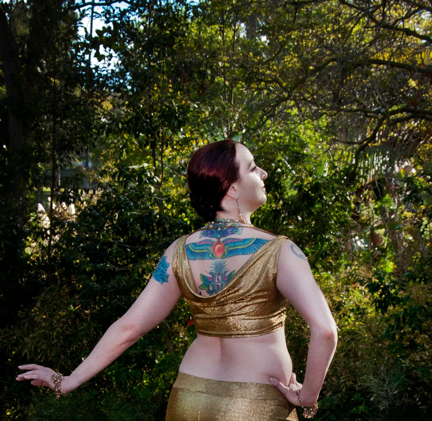 Alte Hollywood Choli, in Schwarz Gold von chovihani