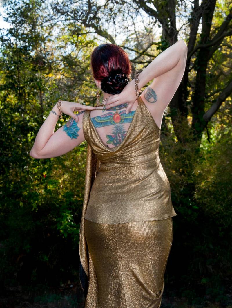 Alte Hollywood Schwarz Gold Bluse Alte Hollywood Schwarz Gold Bluse von chovihani