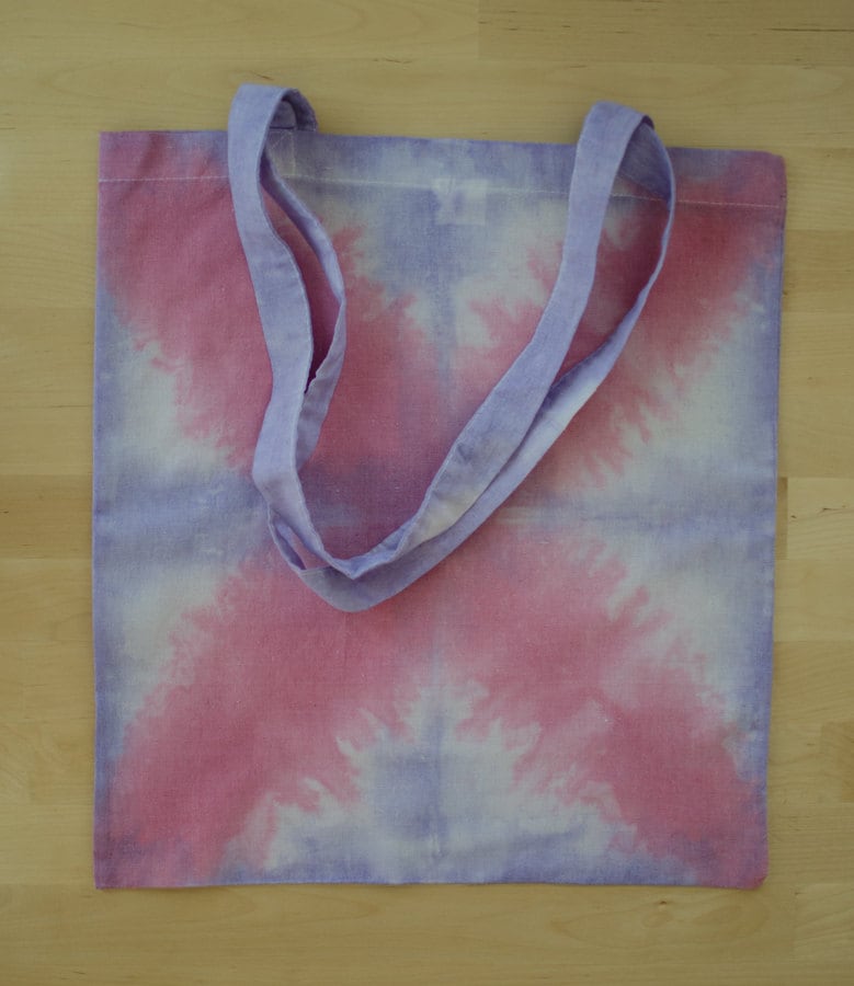 Baumwolltasche, Lila, Pink, Weiss, Batik, Handgefärbt Baumwolltasche, Lila, Pink, Weiss, Batik, Handgefärbt von chrigesart