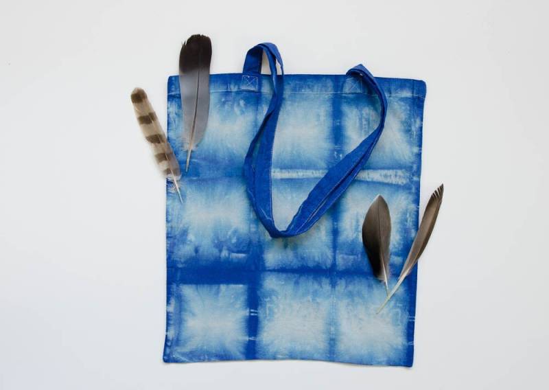 Boho Baumwolltasche, Blau Boho Baumwolltasche, Blau von chrigesart
