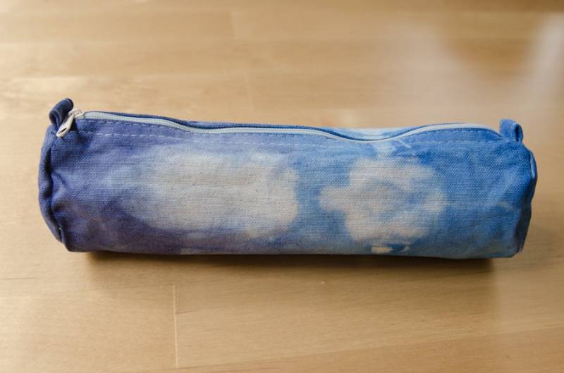 stiftebeutel, Batik, Blau, Federmäppchen, Baumwolle stiftebeutel, Batik, Blau, Federmäppchen, Baumwolle von chrigesart