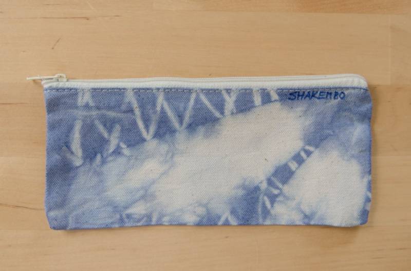 stiftebeutel, Batik, Hellblau, Federmäppchen, Baumwolle, Etui stiftebeutel, Batik, Hellblau, Federmäppchen, Baumwolle, Etui von chrigesart