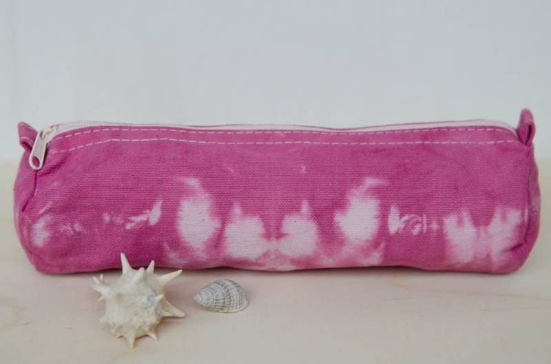 stiftebeutel, Batik, Helles Bordeaux, Federmäppchen, Baumwolle stiftebeutel, Batik, Helles Bordeaux, Federmäppchen, Baumwolle von chrigesart